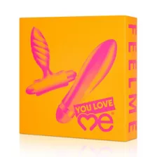 Feel Me Vibrator and Plug Set - You Love Me at Spencer's