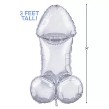 Glitterati Disco Party Penis Balloon at Spencer's