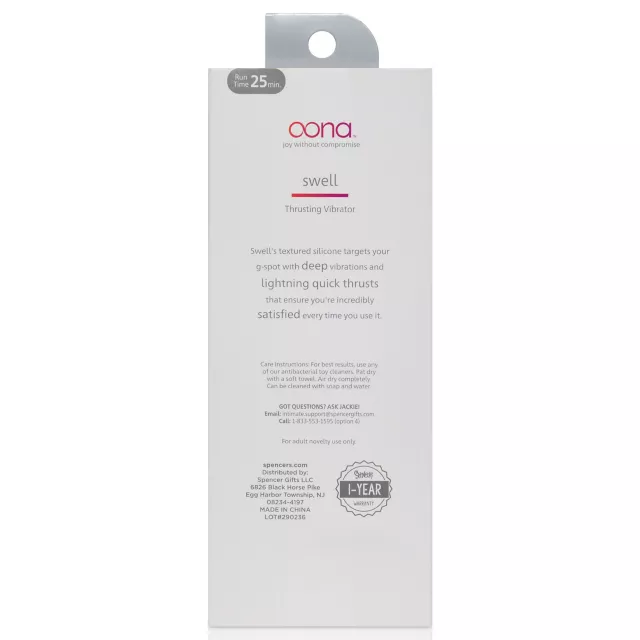 Oona Swell Thrusting Vibrator at Spencer's