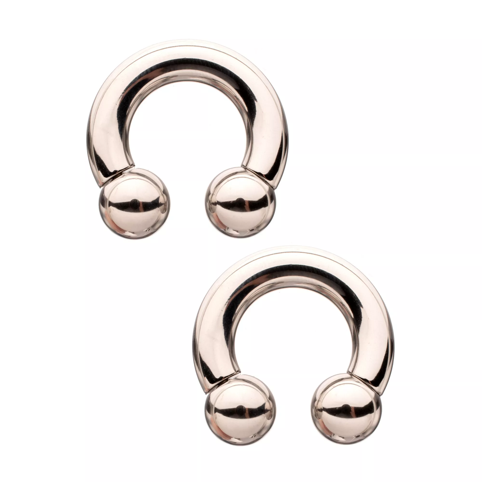 Silver-Plated Horseshoe Rings