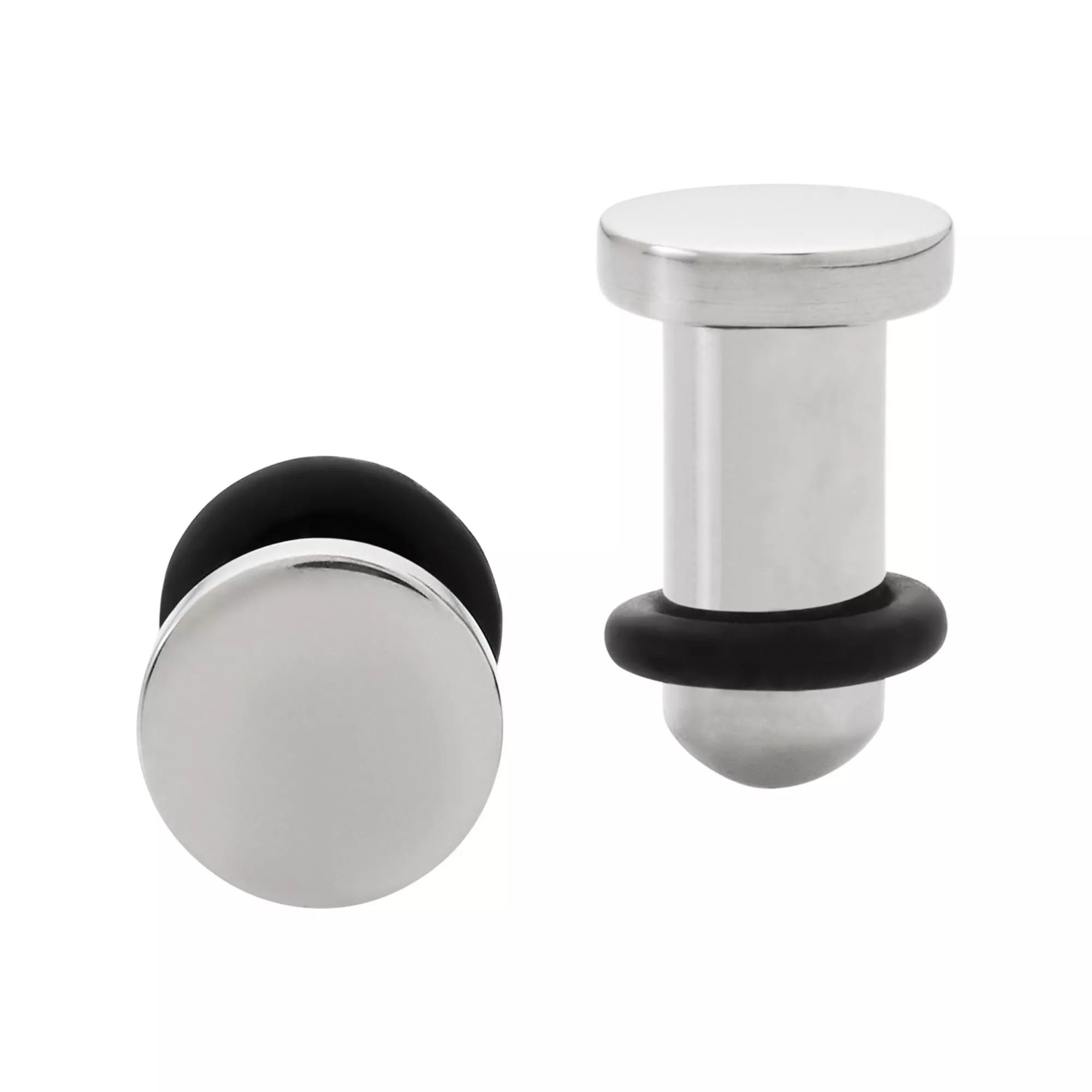 Silver-Plated Titanium Plugs - 4 Gauge at Spencer's