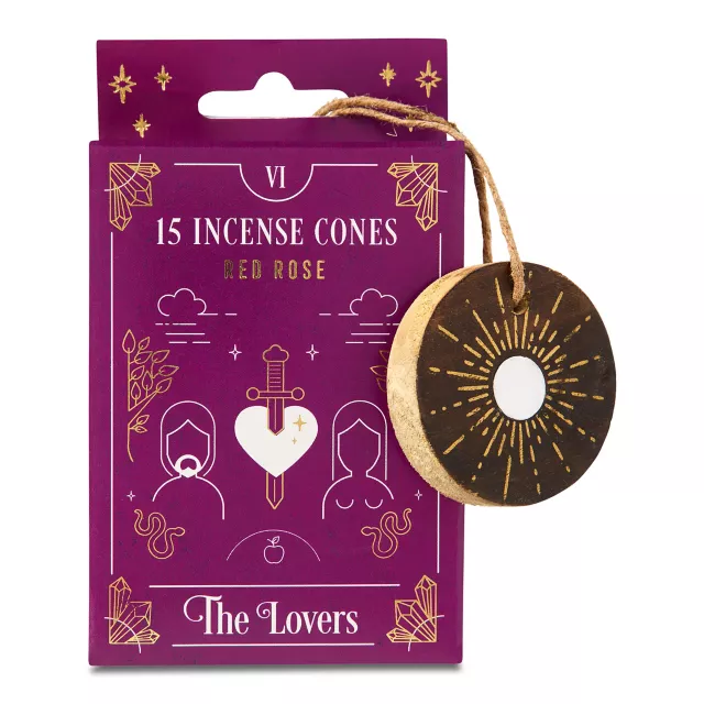 The Lovers Tarot Incense Cones with Burner - 15 Pack at Spencer's