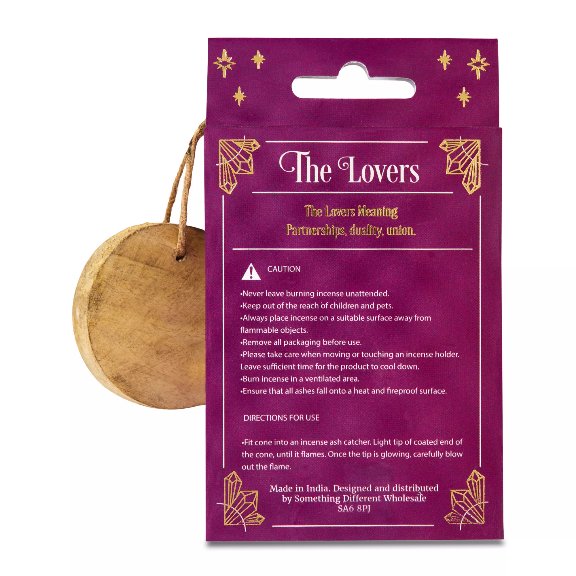 The Lovers Tarot Incense Cones with Burner - 15 Pack at Spencer's