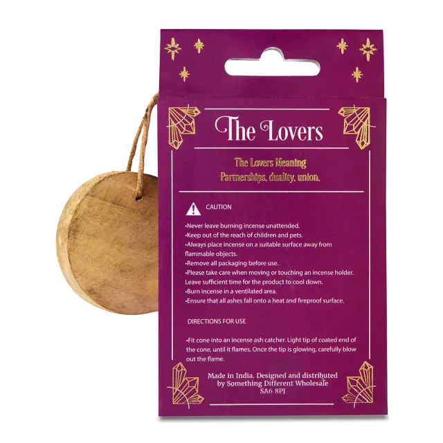 The Lovers Tarot Incense Cones with Burner - 15 Pack at Spencer's