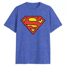 Blue Superman Symbol T Shirt at Spencer's