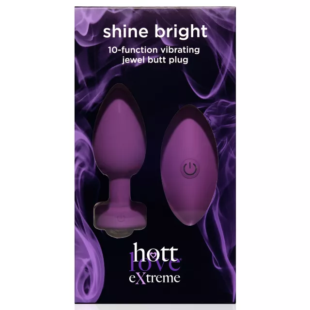 Hott Love Extreme Shine Bright Remote Control Vibrating Butt Plug at Spencer's