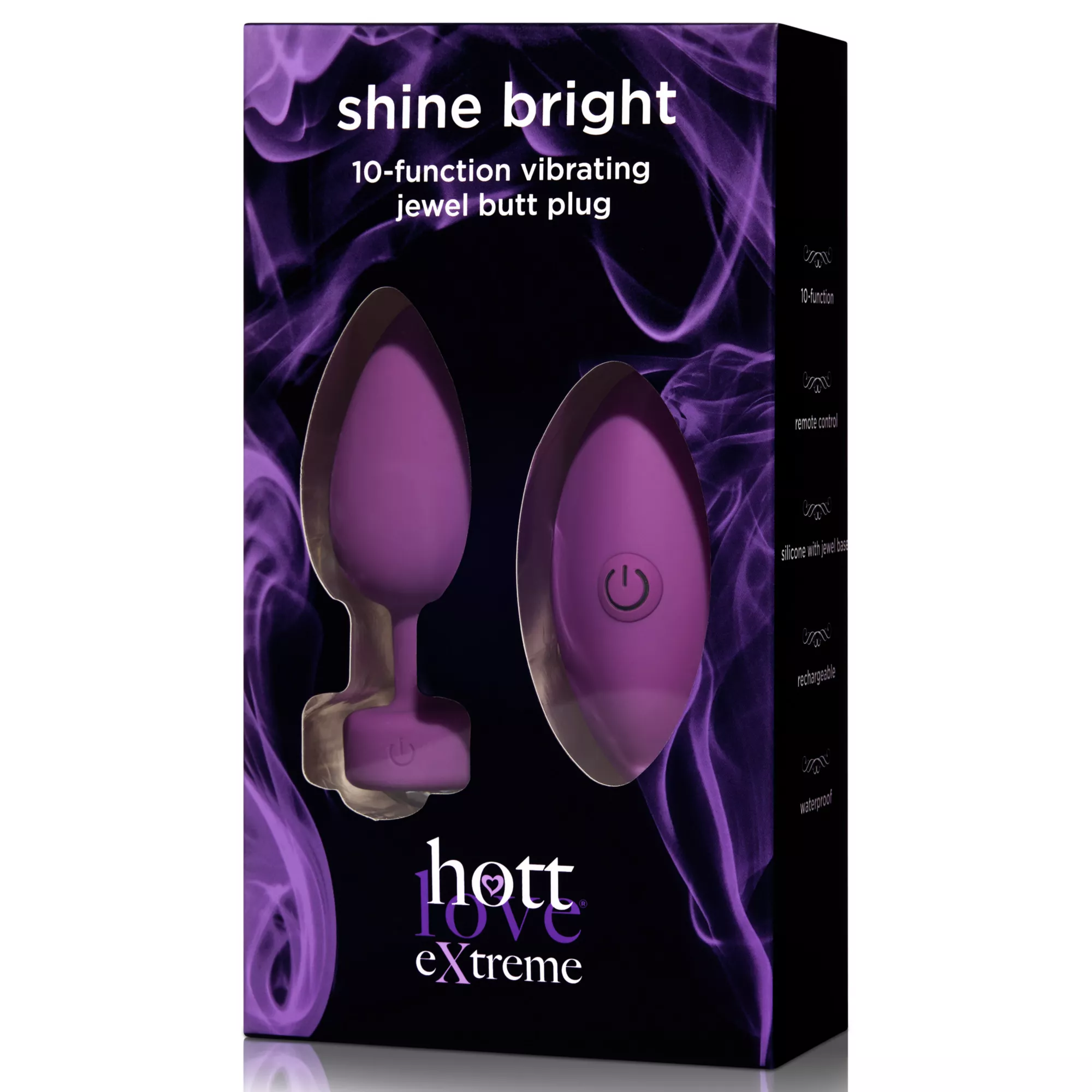 Hott Love Extreme Shine Bright Remote Control Vibrating Butt Plug at Spencer's