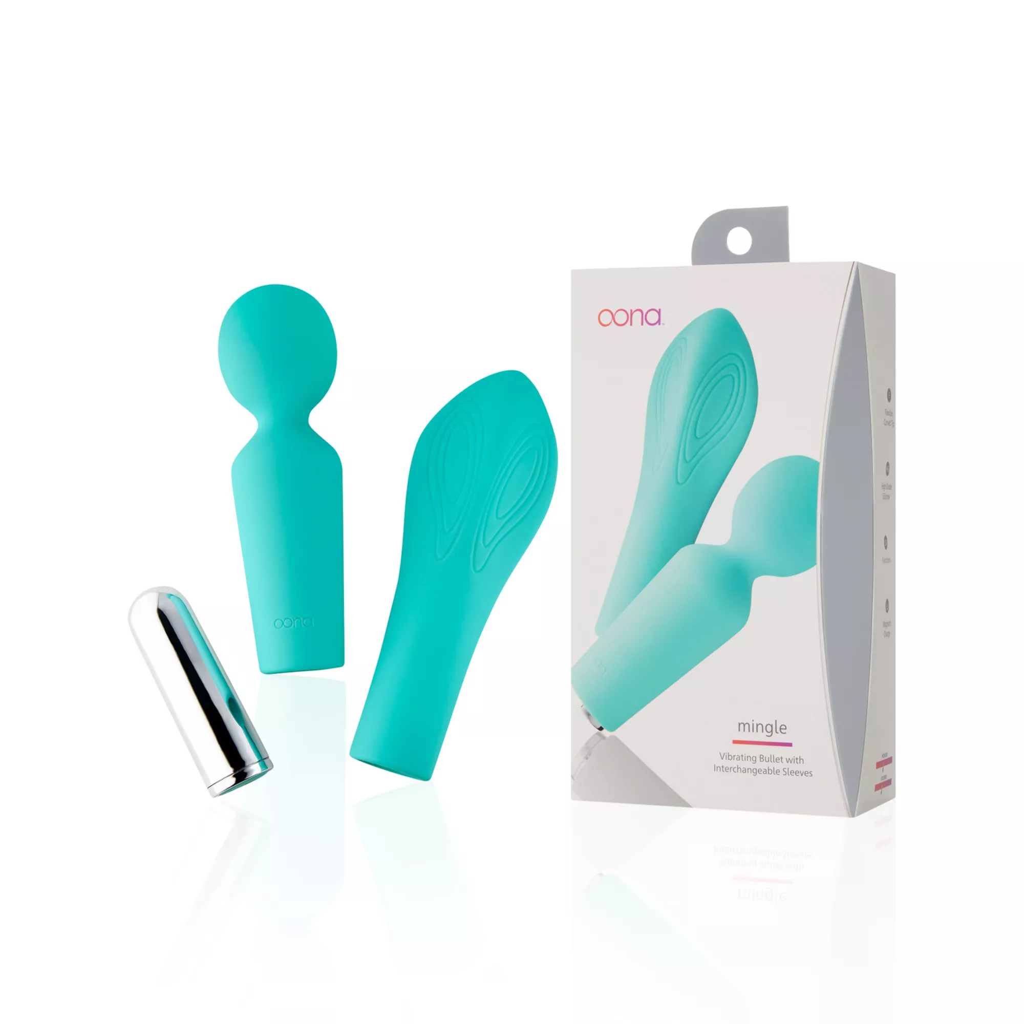 Oona Mingle Two Sleeve Bullet Vibrator at Spencer's