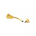 ASTM F-136 Titanium Gold and Yellow CZ Belly Ring - 14 Gauge at Spencer's
