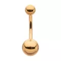 Gold Titanium Basic Belly Ring - 14 Gauge at Spencer's