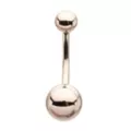 Silver Titanium Basic Belly Ring - 14 Gauge at Spencer's