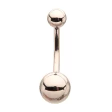 Silver Titanium Basic Belly Ring - 14 Gauge at Spencer's