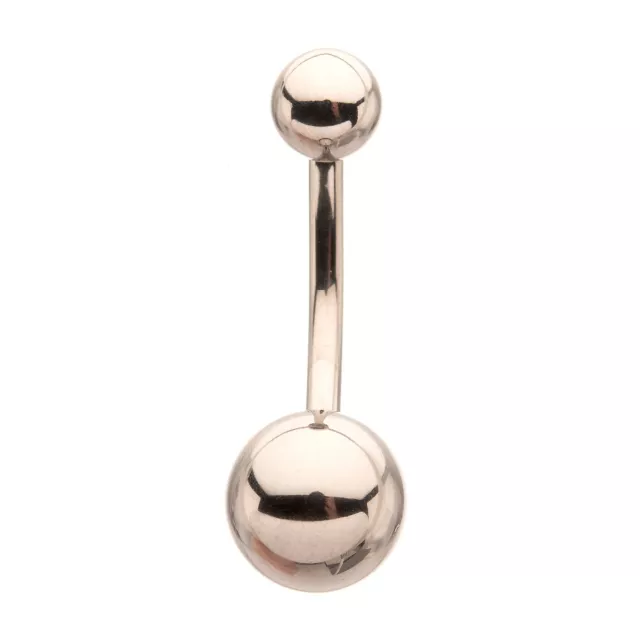 Silver Titanium Basic Belly Ring - 14 Gauge at Spencer's
