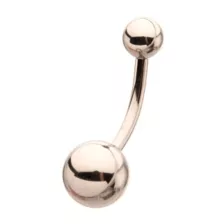 Silver Titanium Basic Belly Ring - 14 Gauge at Spencer's