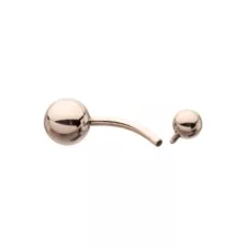 Silver Titanium Basic Belly Ring - 14 Gauge at Spencer's