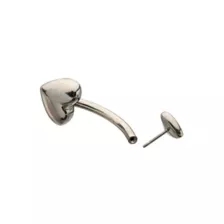 ASTM F-136 Titanium Basic Heart Belly Ring - 14 Gauge at Spencer's