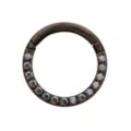Vitrail CZ Black Titanium Hinged Septum Ring - 16 Gauge at Spencer's