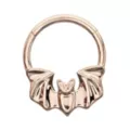 Flying Bat Titanium Hinged Septum Ring - 16 Gauge at Spencer's