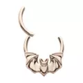 Flying Bat Titanium Hinged Septum Ring - 16 Gauge at Spencer's