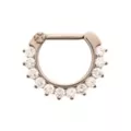 Titanium CZ Pronged Clicker Septum Ring - 16 Gauge at Spencer's