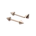 Silvertone Spiked Internally Threaded Nipple Barbells - 14 Gauge at Spencer's