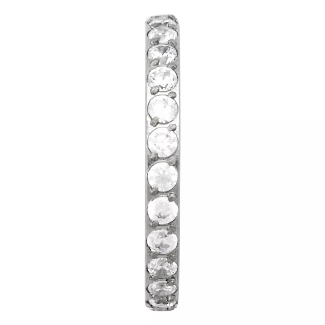 Titanium CZ Hinged Hoop - 16 Gauge at Spencer's