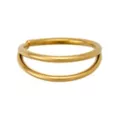 Gold Titanium 2-Row Nose Hoop - 20 Gauge at Spencer's