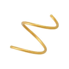 Gold-Plated Illusion Nose Hoop - 20 Gauge at Spencer's
