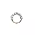 Silver Beaded Hinge Hoop - 16 Gauge at Spencer's