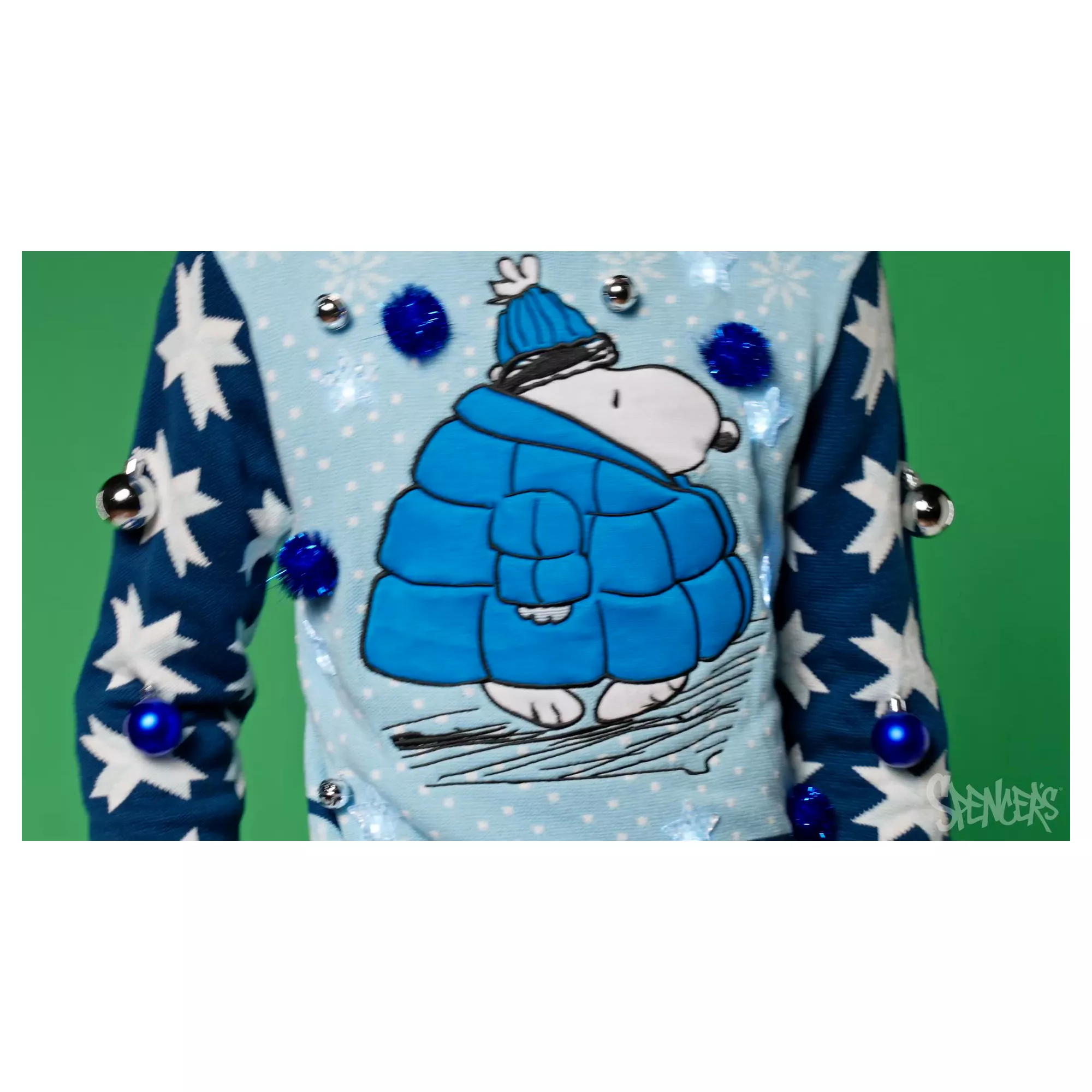 Light-Up Snoopy Bundled Up Christmas Sweater - Peanuts