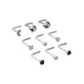 Multi-Pack CZ Star L-Bend Nose Rings 9 Pack - 20 Gauge at Spencer's