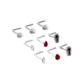 Multi-Pack CZ Red Coffin L-Bend Nose Rings 9 Pack - 20 Gauge at Spencer's