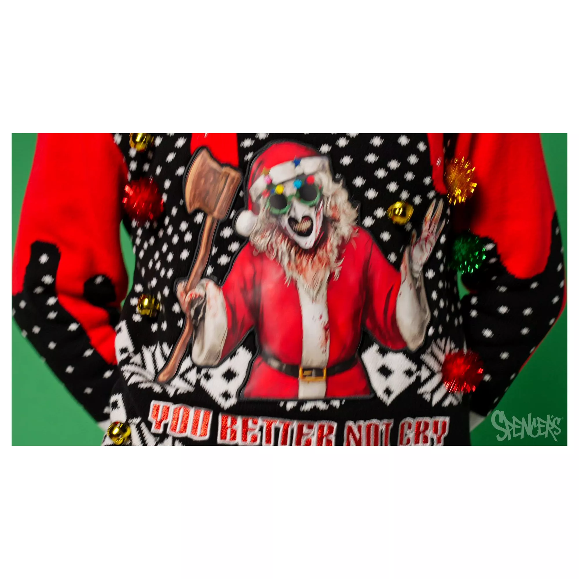 Light-Up Art the Clown Santa Claus Christmas Sweater - Terrifier 3