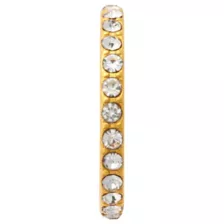 CZ Gold-Plated Titanium Hinged Hoop - 20 Gauge at Spencer's