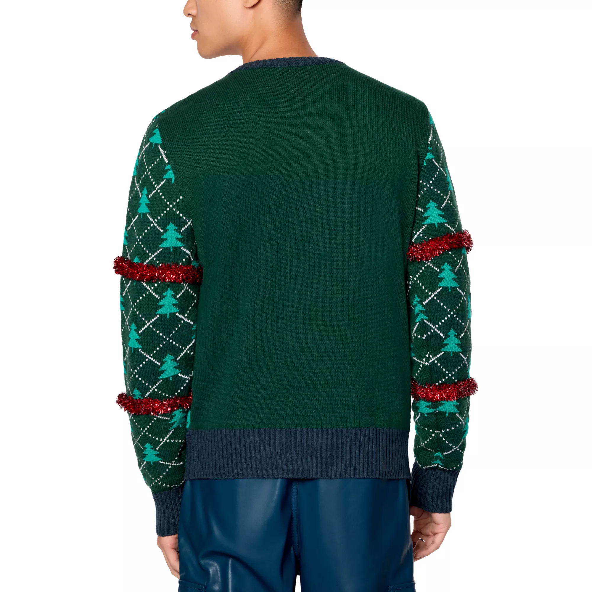 Light-Up Bob Ross Christmas Sweater