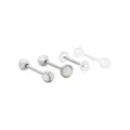 Multi-Pack Marble Pearl-Effect Barbells 4 Pack - 14 Gauge at Spencer's