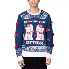 Light-Up Show Me Your Kitties Christmas Sweater at Spencer's