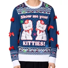 Light-Up Show Me Your Kitties Christmas Sweater at Spencer's
