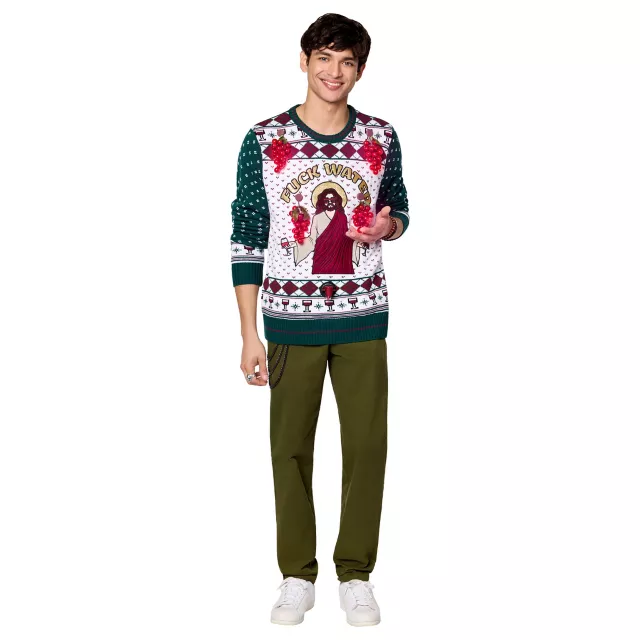 Light-Up Fuck Water Christmas Sweater