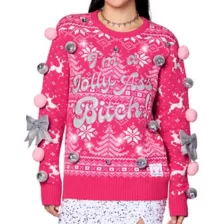 Light-Up I’m a Jolly Ass Bitch Christmas Sweater - Kayla Malecc at Spencer's