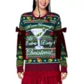 Light-Up Extra Dirty Martini Christmas Sweater at Spencer's
