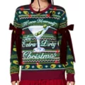 Light-Up Extra Dirty Martini Christmas Sweater at Spencer's