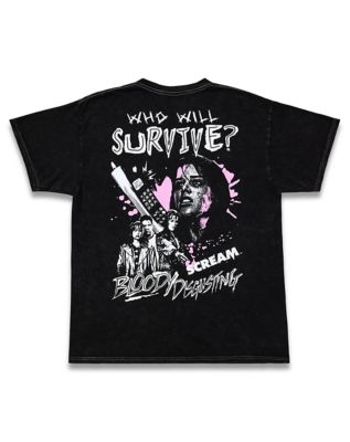 Scream x Bloody Disgusting Who Will Survive T Shirt