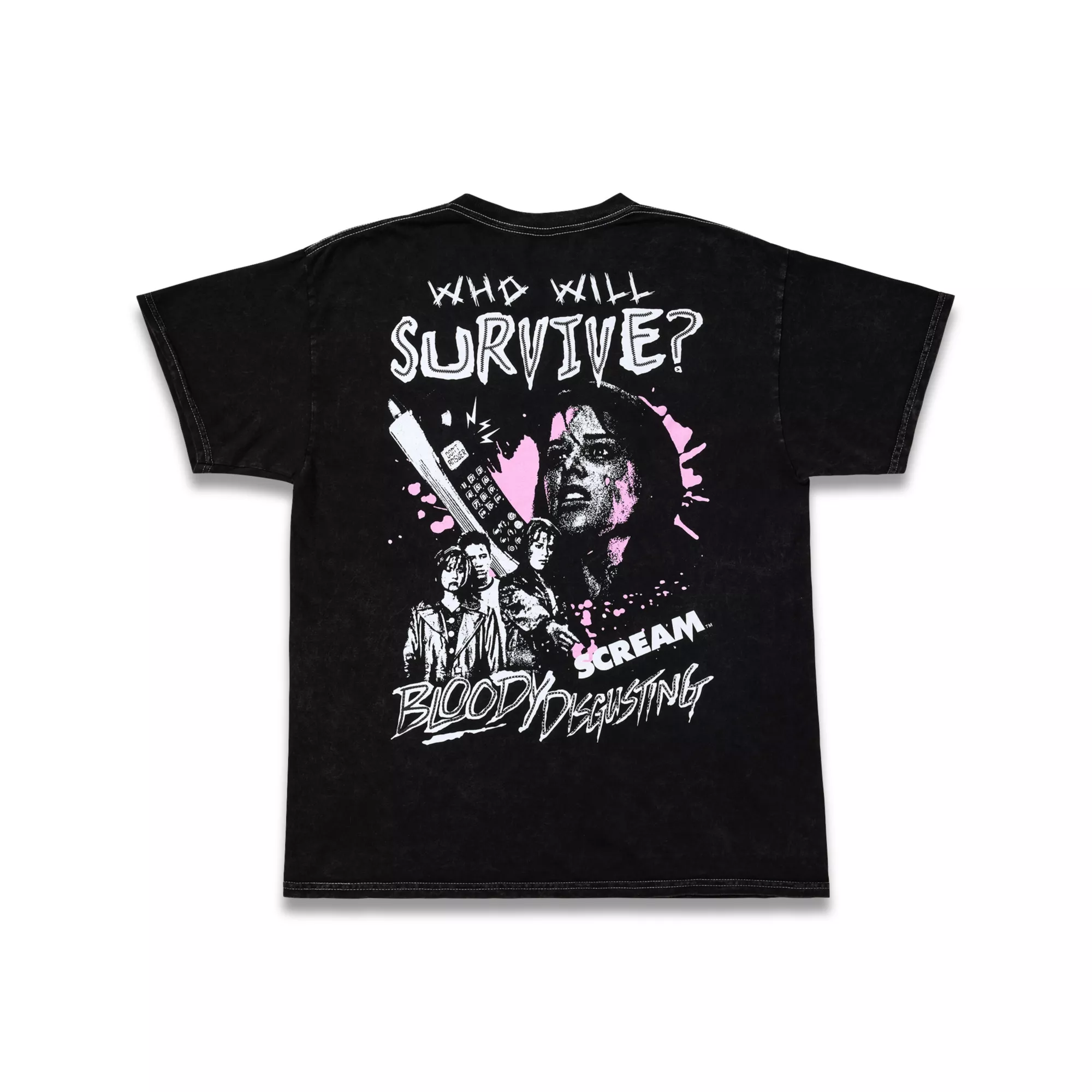 Scream x Bloody Disgusting Who Will Survive T Shirt