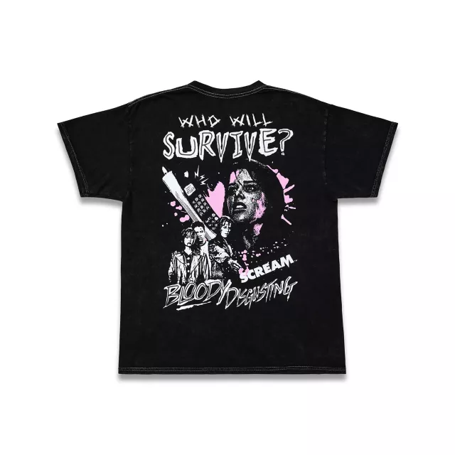 Scream x Bloody Disgusting Who Will Survive T Shirt