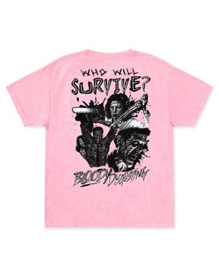 Evil Dead 2 Dead by Dawn x Bloody Disgusting Who Will Survive T Shirt