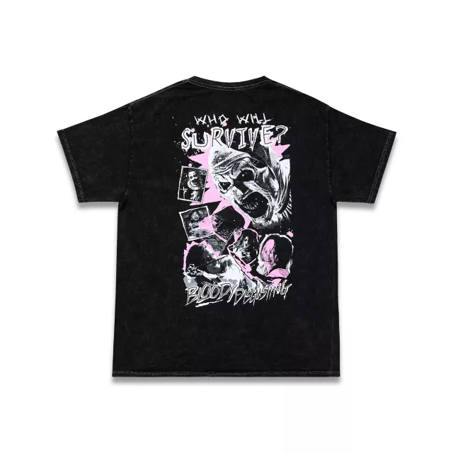 Terrifier x Bloody Disgusting Who Will Survive T Shirt