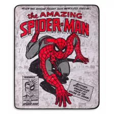 Spider-Man Comic Book Fleece Blanket at Spencer's