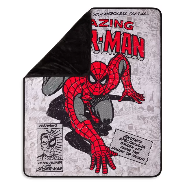 Spider-Man Comic Book Fleece Blanket at Spencer's