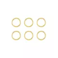 Multi-Pack 14K Gold Hinge Hoops 6 Pack - 16 Gauge at Spencer's